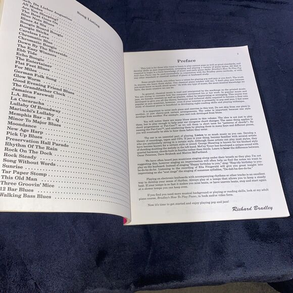 Bradley's How to Play Pop and Jazz Piano Book 1- VHTF - Picture 3 of 5